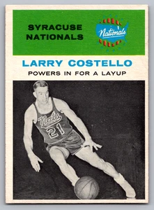 1961-62 FLEER #48 LARRY COSTELLO POWERS IN FOR LAYUP - Picture 1 of 3
