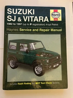 Haynes Suzuki SJ & Vitara 1982-1997 Petrol Service And Repairs Manual - Immagine 1 di 2