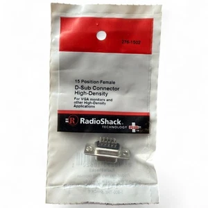 Radioshack 15 Position·Female D-Sub Connector High Density No. 276-1502 - Picture 1 of 2