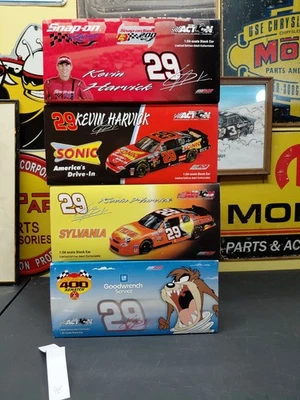 Kevin Harvick NASCAR Diecast Lot (4) 1:24 Action 2002 Monte Carlo Sonic Taz - Image 1 of 4