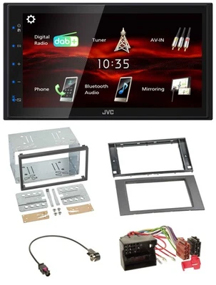 JVC USB Bluetooth MP3 DAB 2DIN Autoradio für Ford Fusion Kuga Transit 05-12 anth - Bild 1 von 4