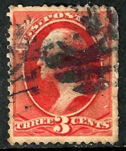 Sc #214 Spacefiller Cancelled 3 Cent Washington Banknote 1888 $50 US 45F65 - Picture 1 of 1