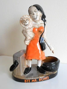 DIVERTENTE CANDELA YANKEE HALLOWEEN Portacandele Tealight ADDIO MR OSSA Boney SCHELETRO - Foto 1 di 2