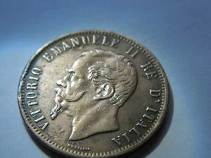 1862 10 Centesimi M - Vittorio Emanuele II - Italy - AU - Picture 1 of 5
