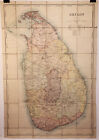 Antique Map "Ceylon Survey" (Sri Lanka) R. S. Templeton, 1910