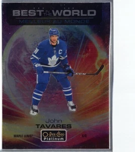 2020-21 O-Pee-Chee Platinum Best in the World #BW9 John Tavares - Picture 1 of 2