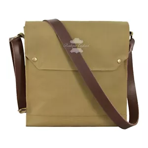 Indiana Jones Bag Mk VII Leather Strap WWII Gas Mask Bag Satchel Reproduction - Picture 1 of 8