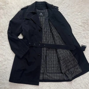 Burberry Black Label Trenchcoat mit Innenfutter 2-Wege gesteppt Größe M schwarz - Bild 1 von 15