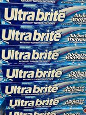 Ultra brite Advanced Whitening Toothpaste Clean Mint 6 oz (PK of 24) Sealed NEW