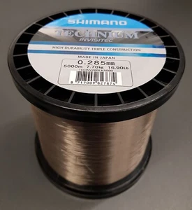 Línea de pesca a granel Shimano Technium Invisitec 5000 m 0,285 mm 7,70 kg bobina grande NUEVO - Imagen 1 de 1