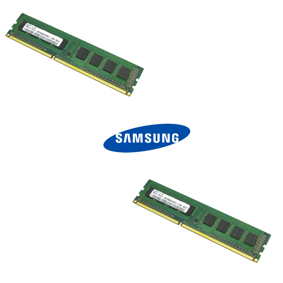 Samsung 8GB Kit (2 x 4GB) DDR3 12800U /1600MHz 1.5V UDIMM PC3 Desktop Memory - Image 1 of 1