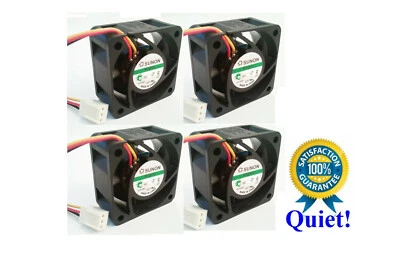 4x Quiet Replacement Fans for Dell PowerConnect 6248 Fan Kit (XT800) - Image 1 of 4