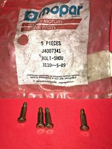 NOS OEM MOPAR J4007341 Power Window Regulator Shoulder Bolts SET OF 4 - Bild 1 von 6