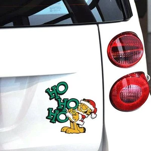 Fun car decal/ sticker of Garfield For Christmas HoHo Car / Window/ Wall/ Room - Picture 1 of 3