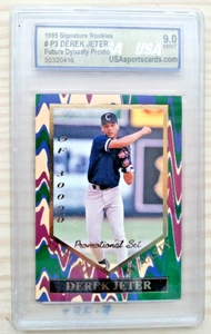 DEREK JETER 1995 SIGNATURE ROOKIES FUTURE DYNASTY PROMO USA 9 MT RC HOF - Bild 1 von 2