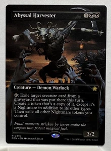 Abyssal Harvester (Borderless) (Mana Foil) Foundations - Near Mint   - Picture 1 of 2