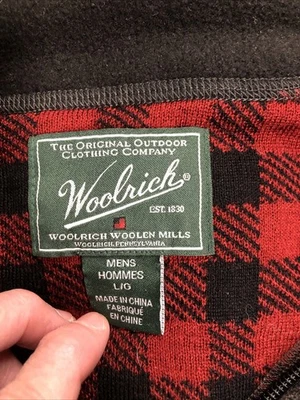Suéter Woolrich 1/4 Cremallera Para Hombres L Lana de Cordero Nylon Pullover Oscuro Loden Brezo Foto 1 de 4