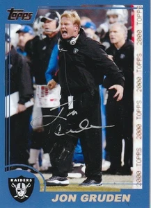 JON GRUDEN OAKLAND RAIDERS  SIGNED 2000 STYLE CUSTOM CARD - Picture 1 of 1