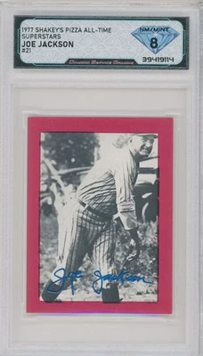 Shakey's Pizza 1977 sin zapatos Joe Jackson #21 💎 DSG 8 casi nuevo/como nuevo Foto 1 de 2