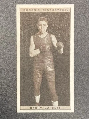 1928 Ogden's Pugilists in Action Tobacco Card Harry Corbett #11 Boxing - Image 1 of 2