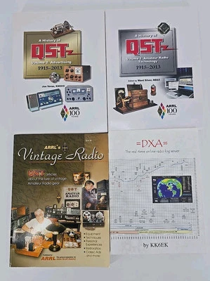 4 ARRL'S VTG RADIO American Radio Relay League & Vol 1+ 2 A History Of QST + DXA - Image 1 of 4