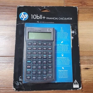 NEW HP 10bII+ Plus Financial Calculator Hewlett Packard 10bll Sealed Business - Picture 1 of 2