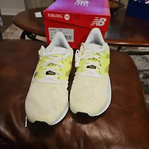Talla 14 2E - New Balance 890 V8 Blanco Amarillo Lima M890WY8 - Imagen 1 de 7