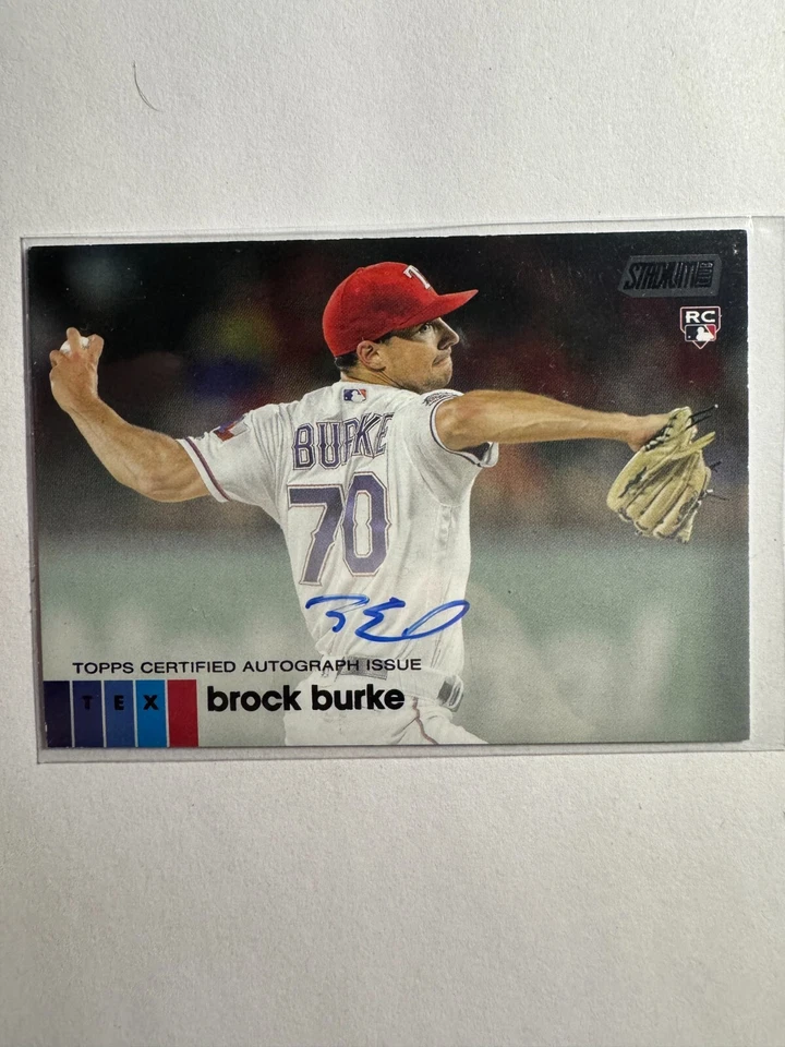 K271,513 - 2020 Stadium Club Autographs Black #ABBU Brock Burke #/25 Auto - Image 1 of 1