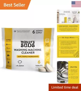 Washing Machine Cleaner - Removes Odors & Grime - 6 Tablets - Citrus Scent - Picture 1 of 8