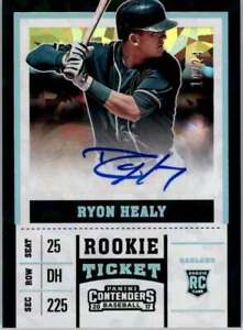 2017 Panini Contenders CHRONICLES Cracked Ice Ticket #8 Ryon Healy RC AUTO 10/24