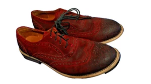 Mens Kenneth Cole Reaction Rogue Trip Dress Shoes Size 8M Oxblood Red - Picture 1 of 3