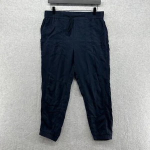 Banana Republic Pants WOmens Size 10 Blue Pull On Tapered Jogger Lightweight - Picture 1 of 10