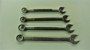 Craftsman Wrenchs Set of 4 Open & Box 12 Pt. Standard 9/16", 5/8", 11/16", 3/4" - Picture 1 of 2