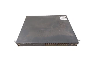 Cisco Catalyst WS-C2960X-24PS-L 24-portowy przełącznik gigabitowy przetestowany - Zdjęcie 1 z 7