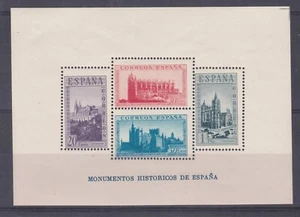 SERIE 847 HOJA BLOQUE MONUMENTOS HISTORICOS ** MNH NUEVA SIN CHARNELA - Imagen 1 de 1