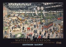  Waterloo Station Vintage Travel Railway Classic Print Poster Wall Picture A4 +