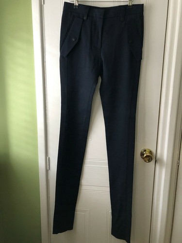 Pantaloni gambe magri nuovi con etichette BURBERRY PRORSUM. Blu navy. "W29"" L38"