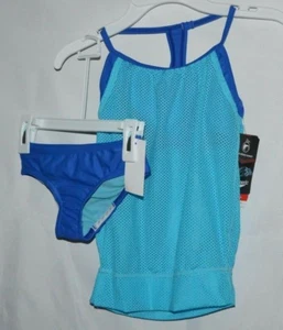 Speedo Swimwear Girls' Blouson Tankini 2-Piece Swimsuit Size 7 - Picture 1 of 7