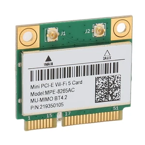 MINI PCIE 1200M WiFi Adapter 8265AC 2.4GHz 5GHz Dual Band 802.11ac BT 4.2 Ne NEW - Afbeelding 1 van 12