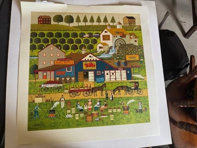 Litografía Charles Wysocki - FABRICANTES DE MANTEQUILLA DE MANZANA - Edición limitada #877/1000 Foto 1 de 4