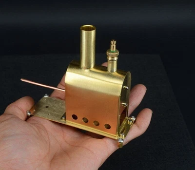 Mini Copper Steam Boiler with Safety Valve for Model Steam Engine 12ml Capacity - Image 1 of 4