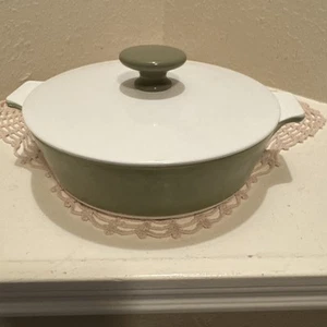 Piatto casseruola vintage Corning Ware P-701-b coperto verde avocado 1 quarto USA BELLO! - Foto 1 di 13