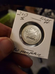 2013 S White Mountain 90% SILVER Deep Cameo "PROOF" New Hampshire ATB Quarter US - Picture 1 of 4