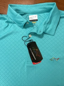 Nueva Camisa Polo Greg Norman Performance Para Hombre Talla XL Azul Golf Nueva Con Etiquetas - Imagen 1 de 12