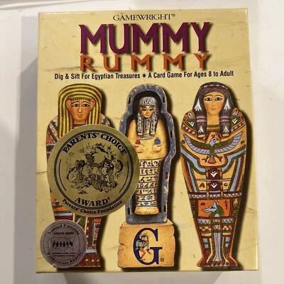 Mummy Rummy en muy buen estado de colección de Gamewright (1994). 100% Completo Foto 1 de 4