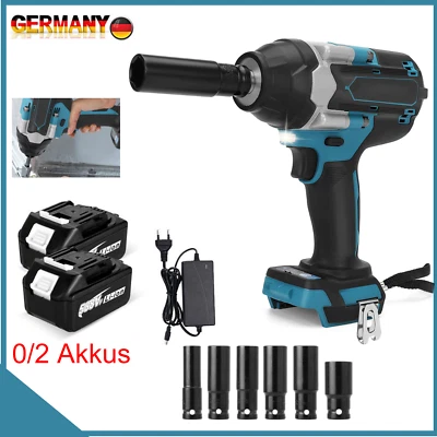 Akku Schlagschrauber Ratschen 1000Nm Akkuschrauber Bürstenloser Für Makita 18V - Bild 1 von 4