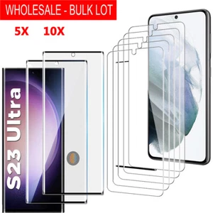 Bulk Lot Tempered Glass Screen Protector For Samsung Galaxy S25 S24 S23 S22 S21 - Picture 1 of 13
