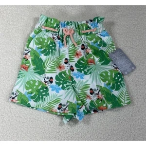 NWT Disney’s Small World Palm Print Girl’s Sz US 4 Minnie Mouse Shorts - Picture 1 of 11