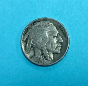 1929 P Buffalo Nickel ~ 5 centavos de Estados Unidos ~ Antigua moneda de Estados Unidos - Imagen 1 de 7