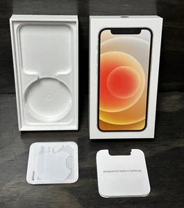 iPhone 12 mini 128 Go boîte blanche UNIQUEMENT A2176 **BOITE VIDE D'ORIGINE UNIQUEMENT** - Photo 1 sur 2